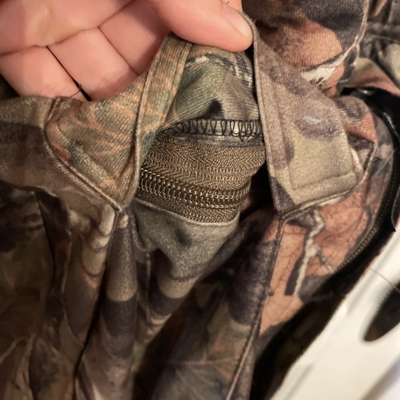 Trail Crest Soft Oak Camo Highland Timber 2 Piece Kid Quiet Hunting Gear Bibs - Picture 12 of 16